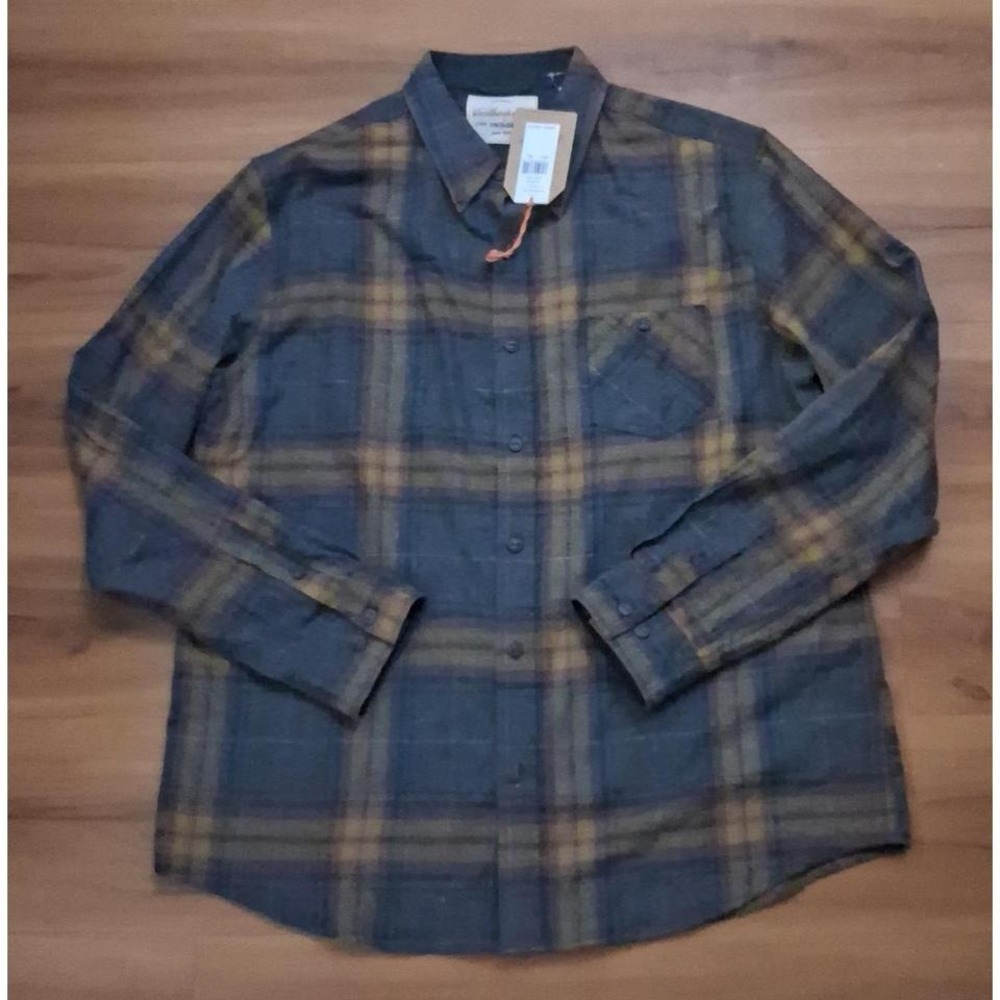 Mens‎ Nwt Weatherproof Flannel Plaid Button Down Long Sleeve Shirt